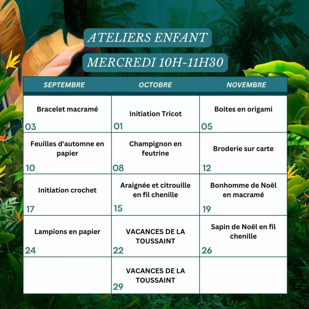 Kakapo ateliers créatifs Marseille 2025-2026