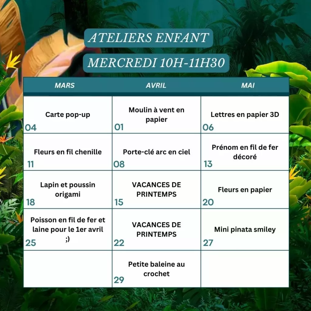 Kakapo ateliers créatifs Marseille 2025-2026